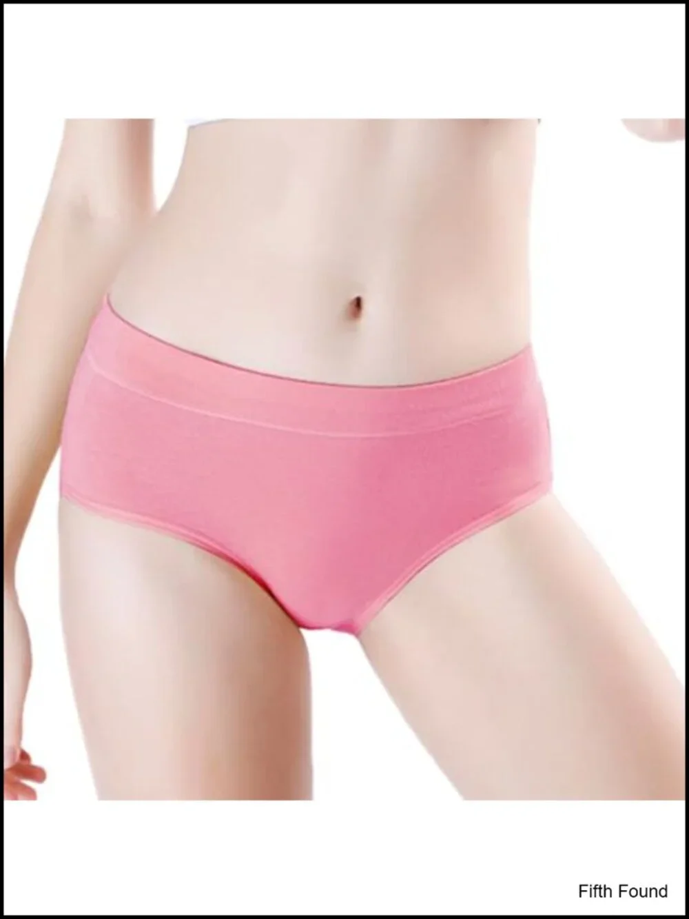 Cotton Mid Waisted Full Coverage Briefs 4 Pack Regular Plus Size